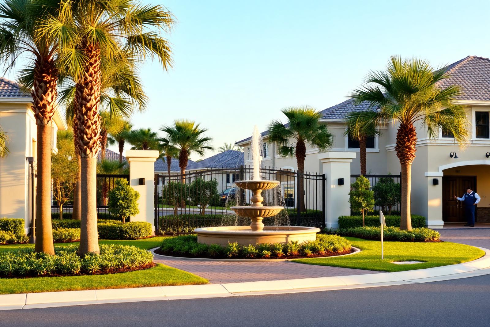 Premium HOA community entrance